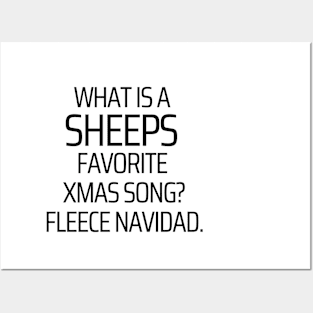 What Is A Sheeps Favorite Xmas Song Posters and Art